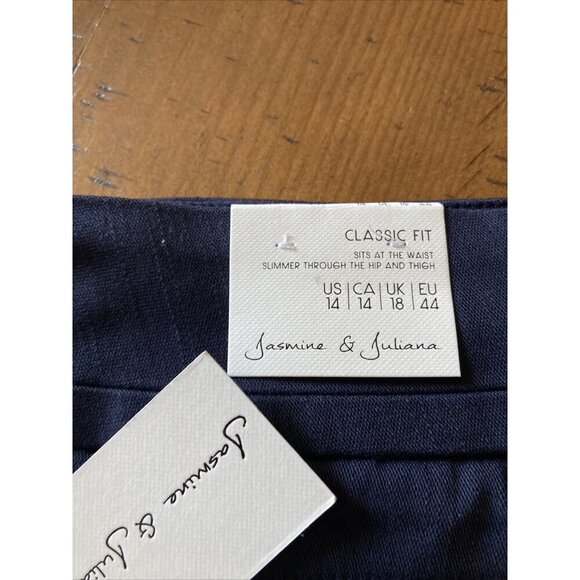 jasmine juliana Black Classic Fit Pants Size 14 NWT Workwear - Picture 2 of 8